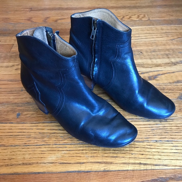 Isabel Marant Black Dicker Boots 37 - Picture 1 of 7